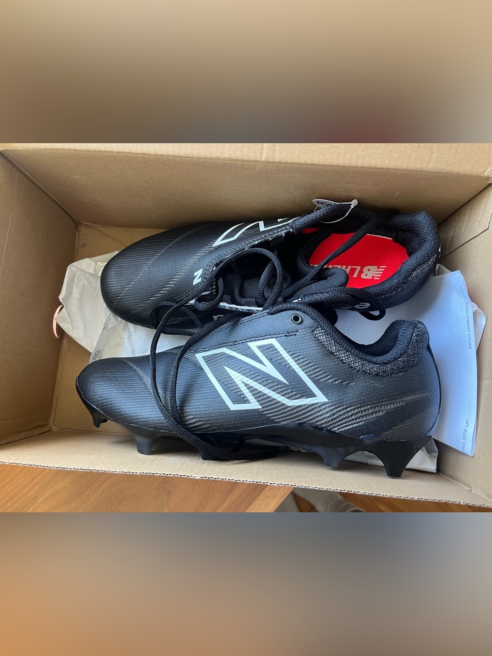 New Balance BURN Black Soccer Cleats